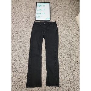 Levi's 511 Jeans Men's 34x30 Slim Fit Gray Denim Dark Wash 5-Pockets Cotton